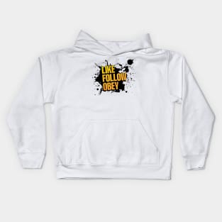 Like, Follow, Obey Kids Hoodie